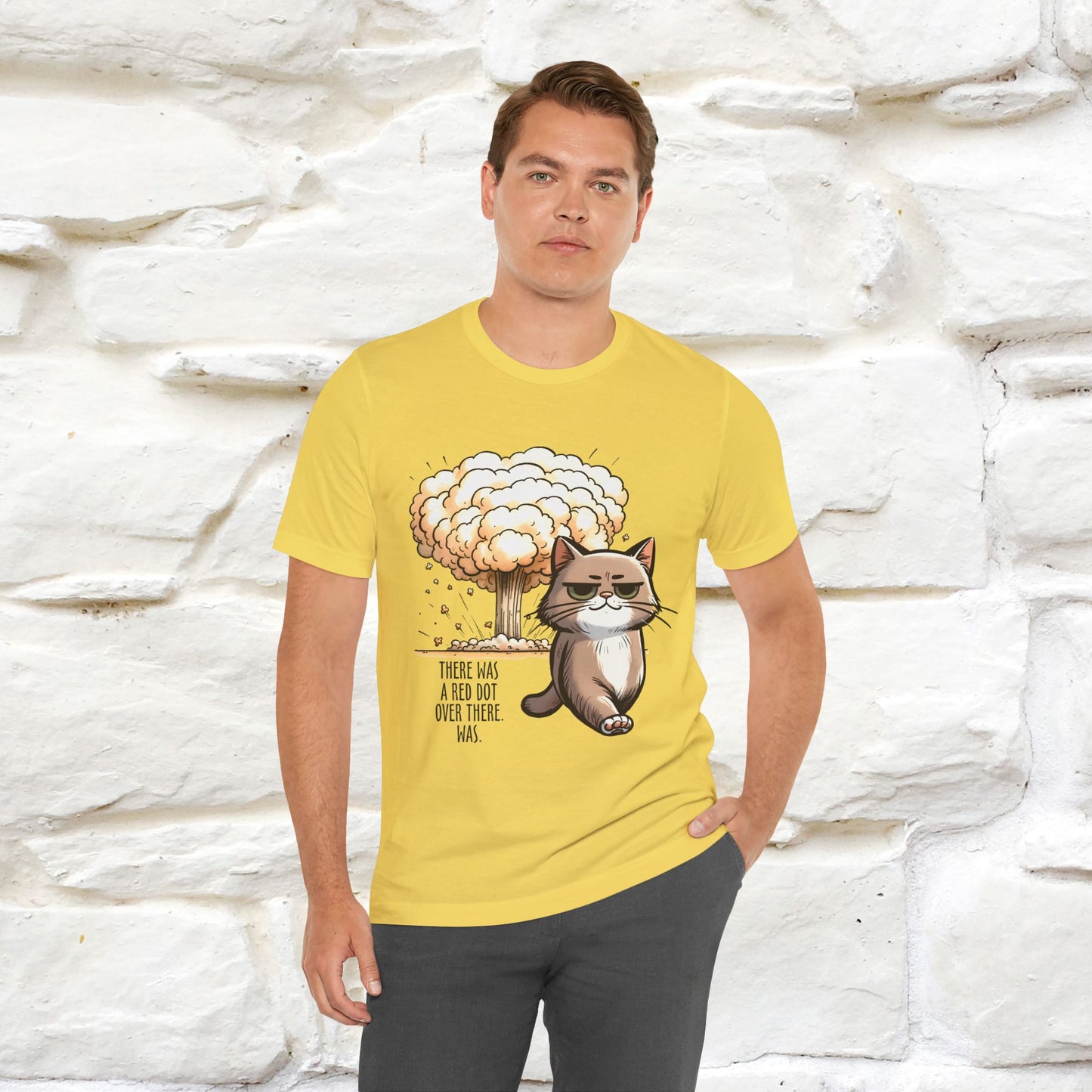 ''The Red Dot Chase'' Funny Cat T-Shirt | Nunu&Miao Studio - Nunu&Miao Studio