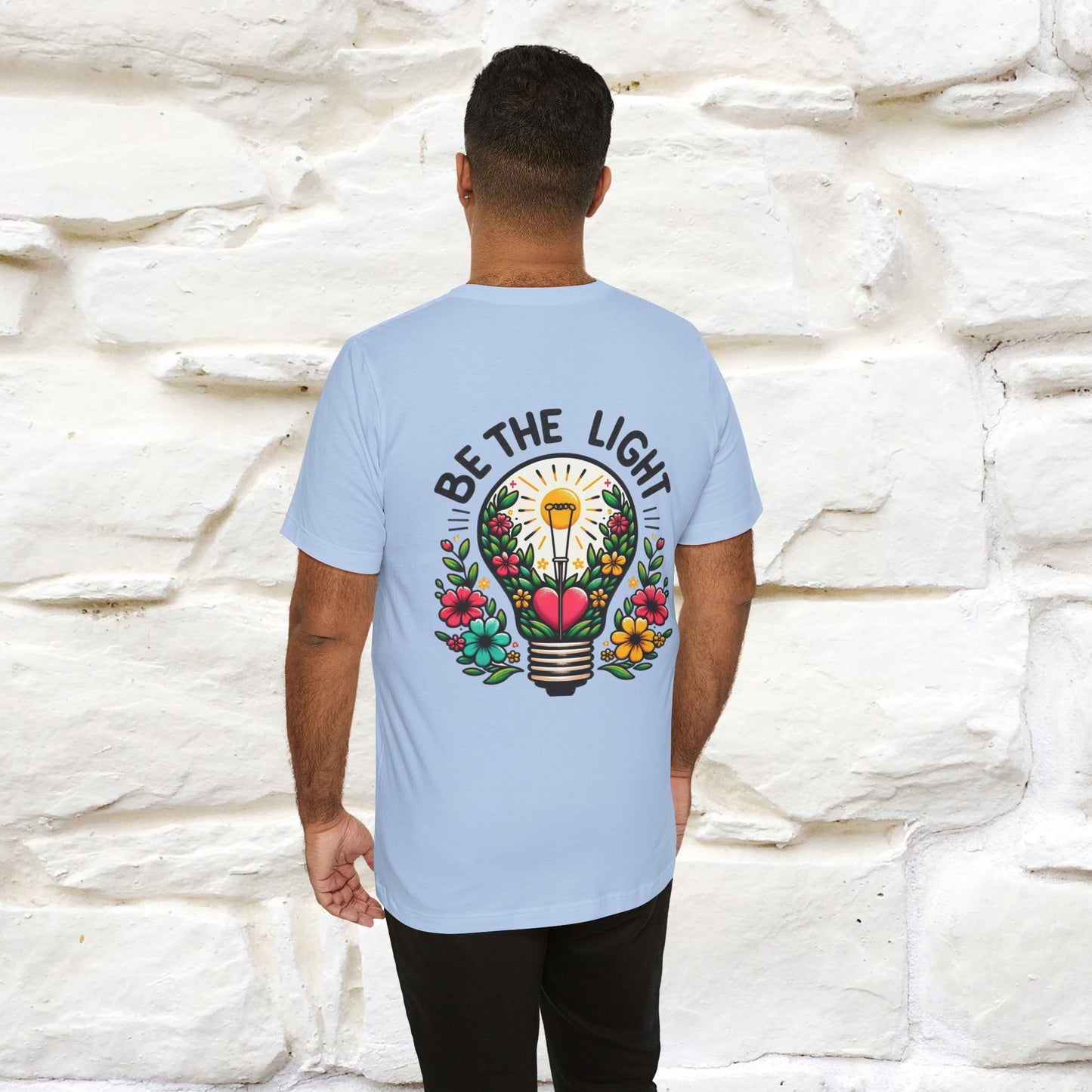 ''Be The Light" Cat T-Shirt| Front & Back Design | Nunu&Miao Studio - Nunu&Miao Studio