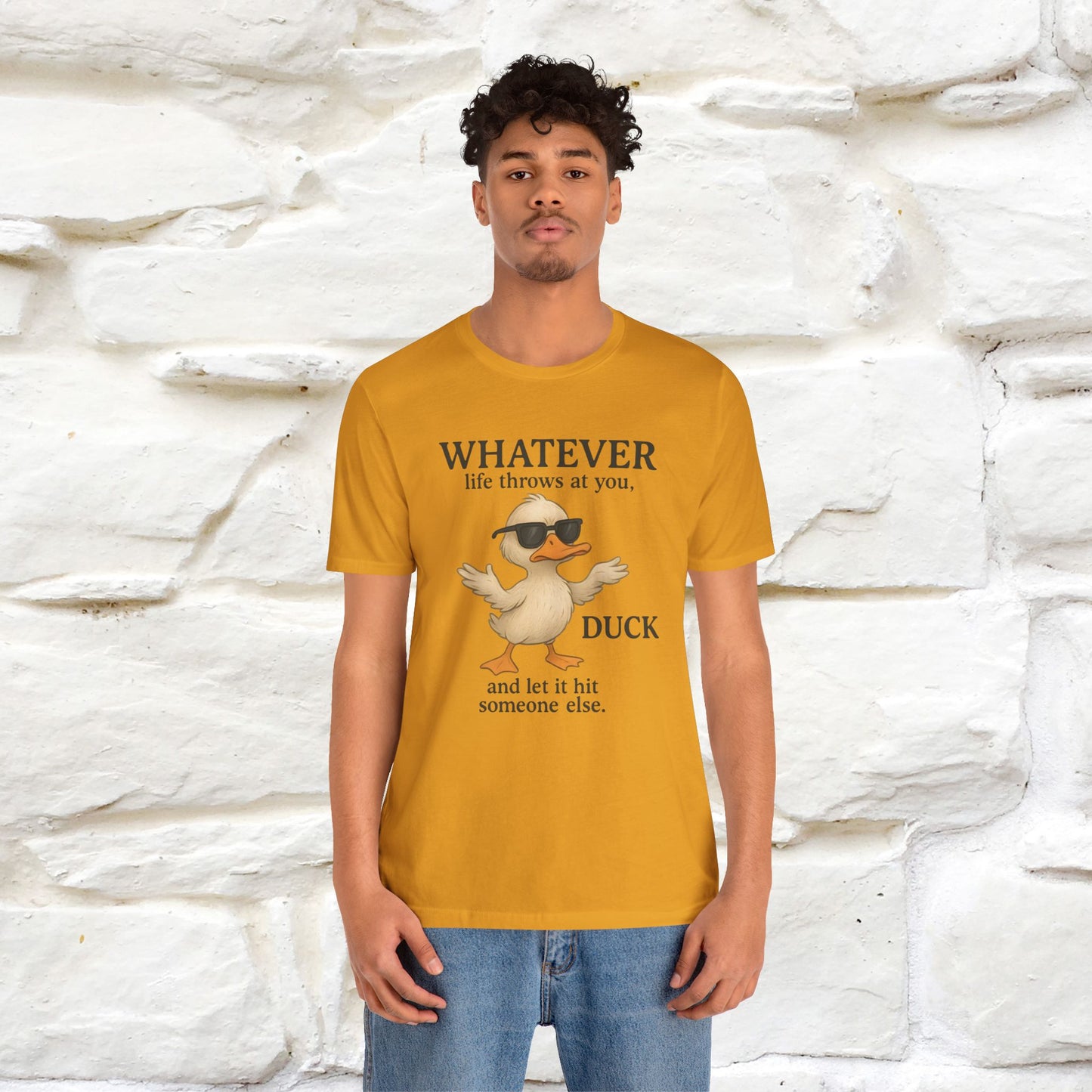 "Whatever Life Throws At You " Funny Duck T-shirt |Nunu&Miao Studio - Nunu&Miao Studio