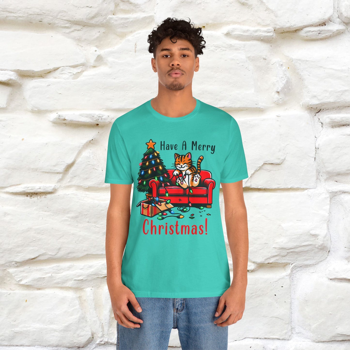 "Have A Merry..." |Funny Cat  T-Shirt | Nunu&Miao Studio