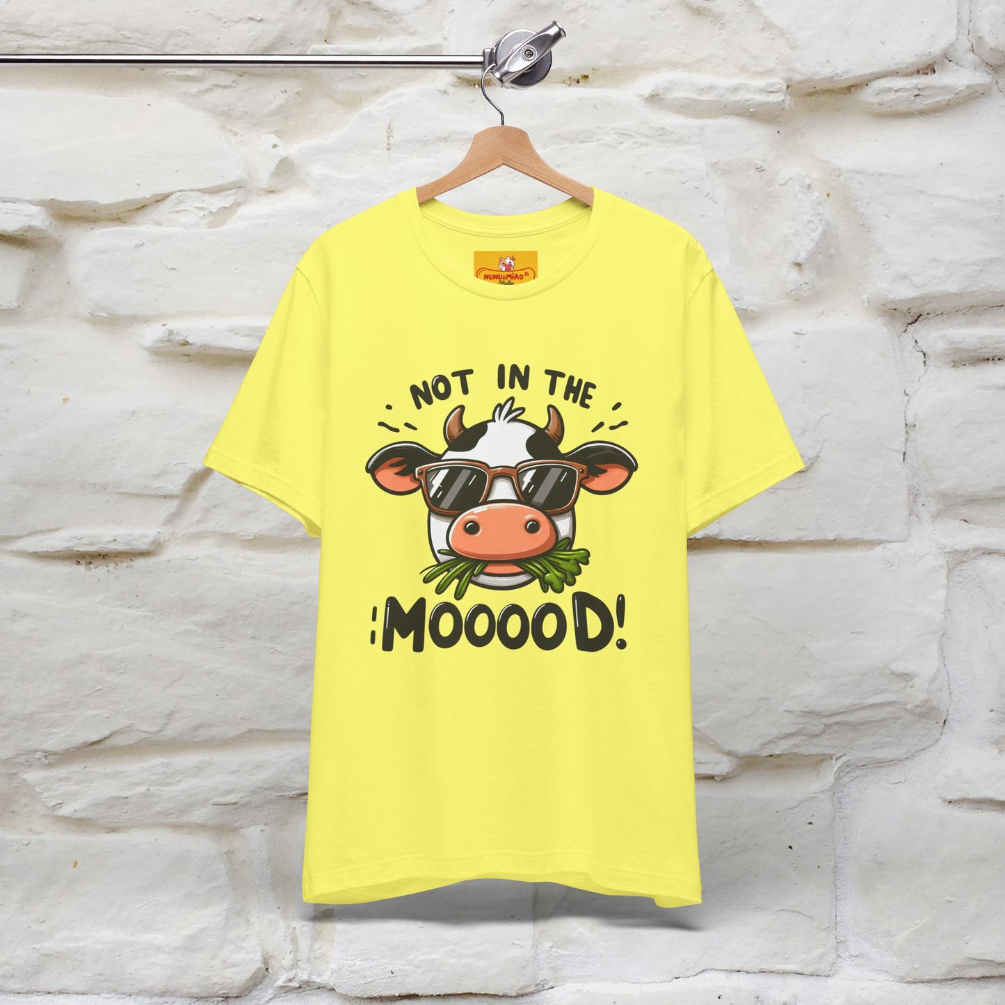 Not In The Moood – Funny Cow Pun T-Shirt | Nunu & Miao Studio - Nunu&Miao Studio