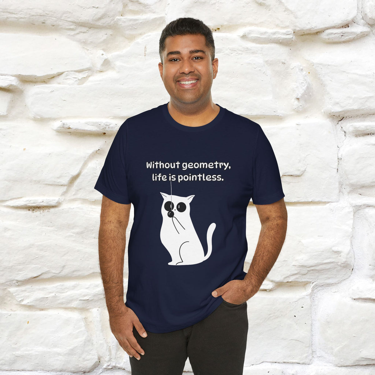 ''Without geometry, life is pointless.''| Funny T-Shirt | Nunu&Miao Studio