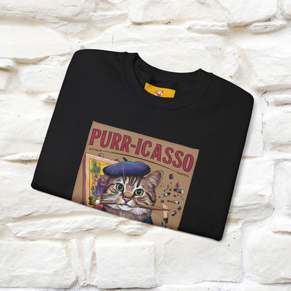 "Purr-icasso.'' |Cat Sweatshirt | Nunu&Miao Studio