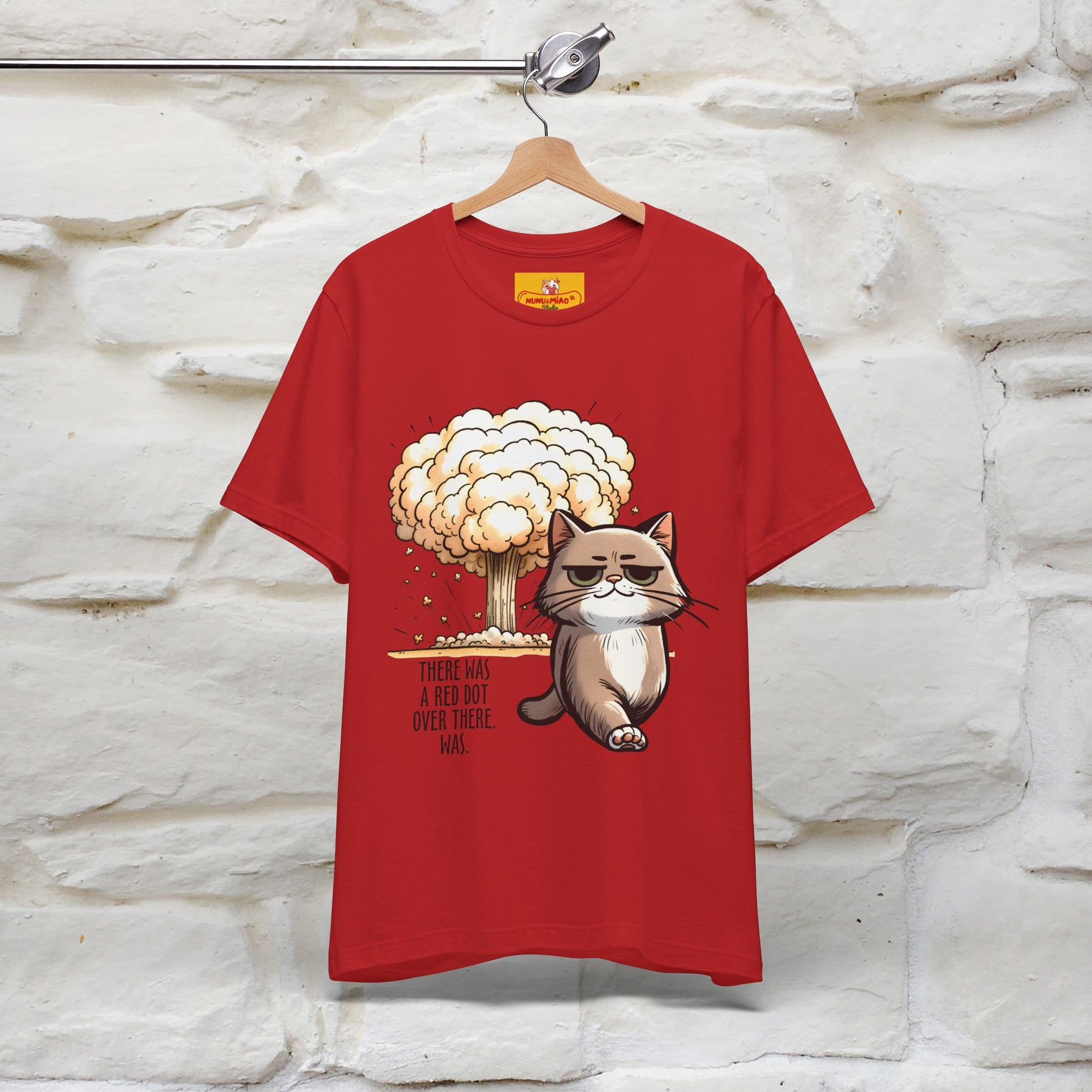 ''The Red Dot Chase'' Funny Cat T-Shirt | Nunu&Miao Studio - Nunu&Miao Studio