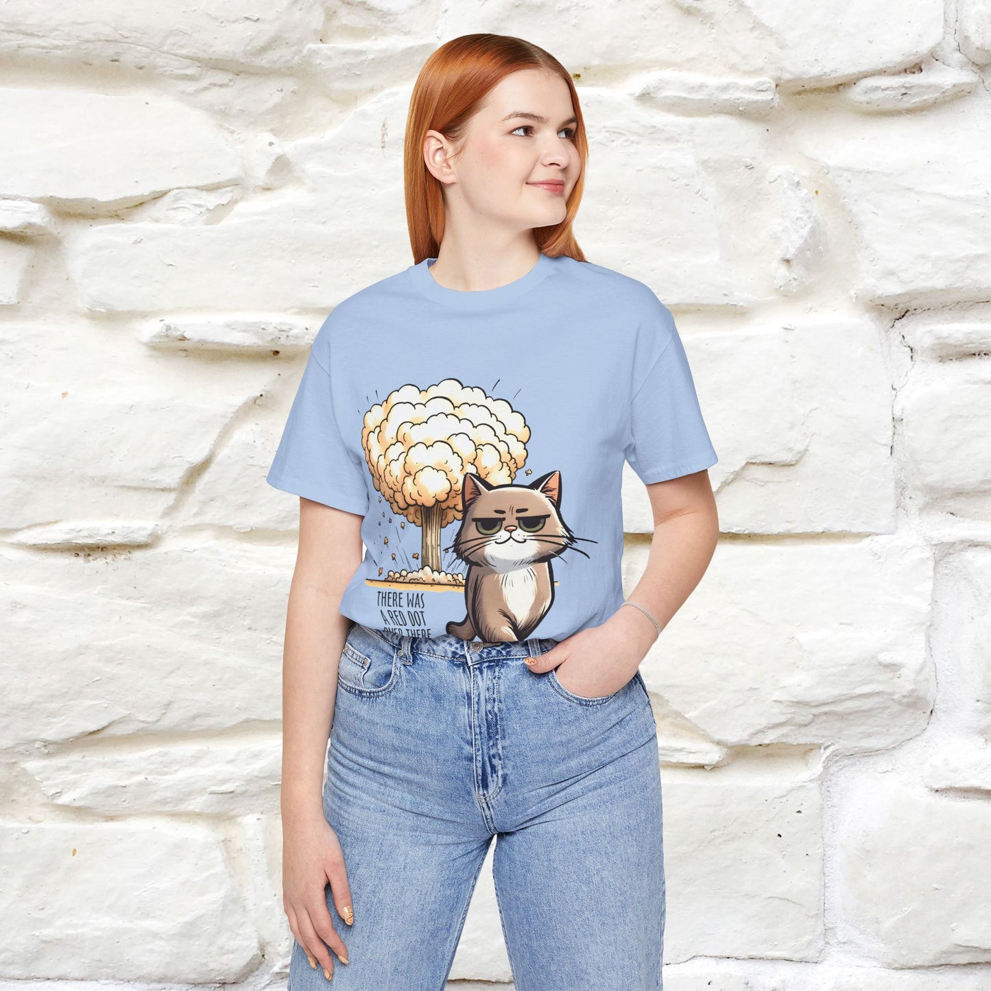 ''The Red Dot Chase'' Funny Cat T-Shirt | Nunu&Miao Studio - Nunu&Miao Studio