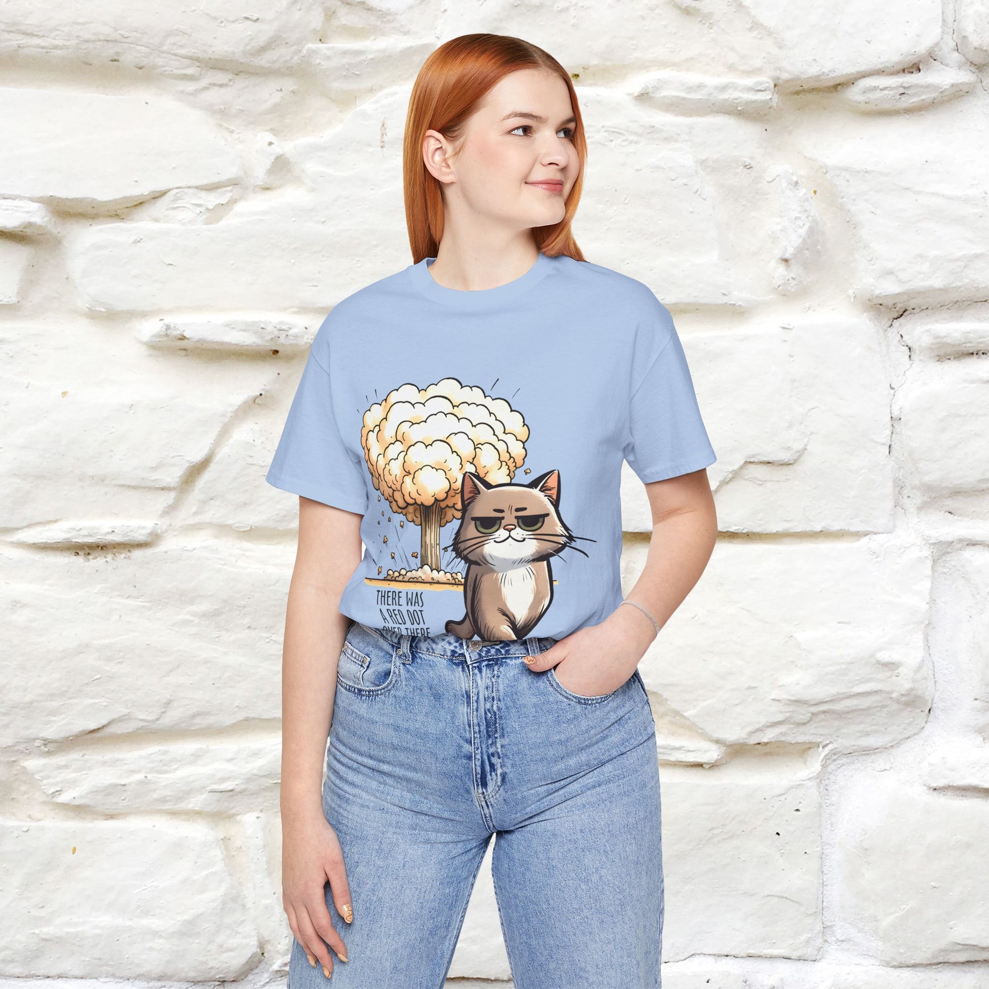 ''The Red Dot Chase'' Funny Cat T-Shirt | Nunu&Miao Studio - Nunu&Miao Studio