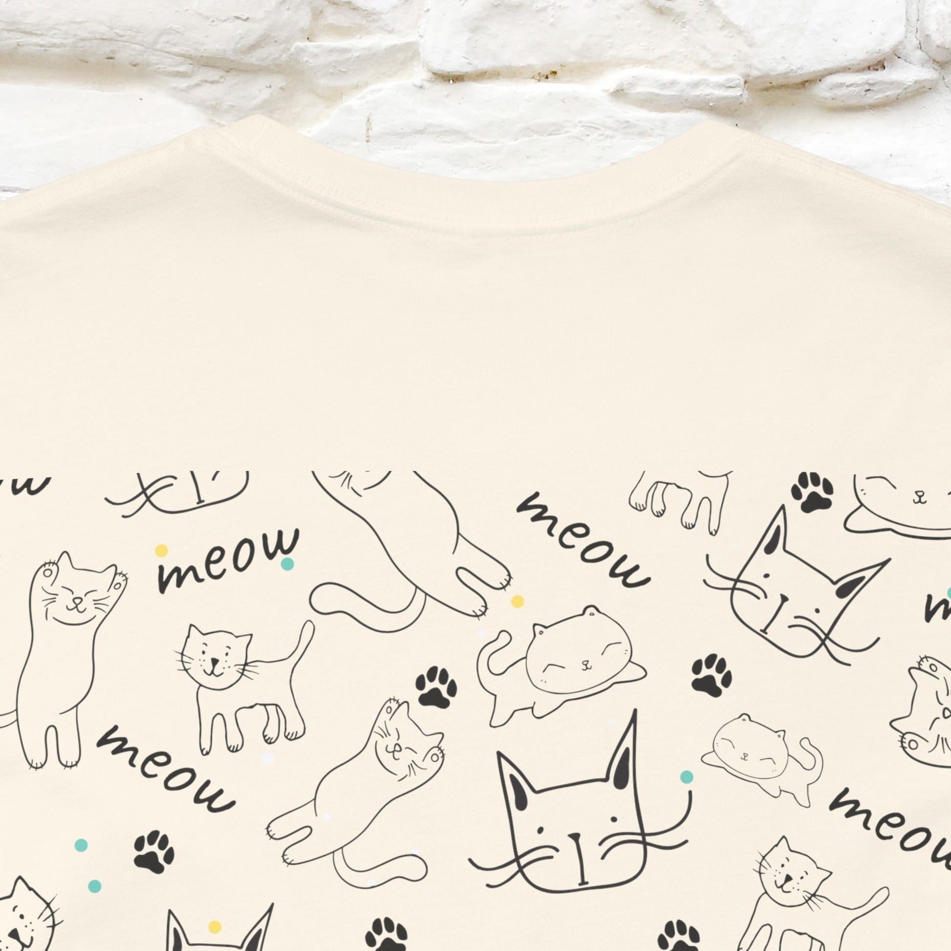 "Antidepressants" Cat T-Shirt | Front & Back Design | Nunu&Miao Studio - Nunu&Miao Studio