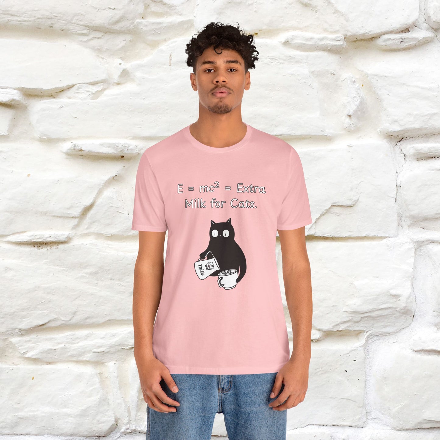 ''E = mc² = Extra Milk for Cats.''| Funny T-Shirt | Nunu&Miao Studio