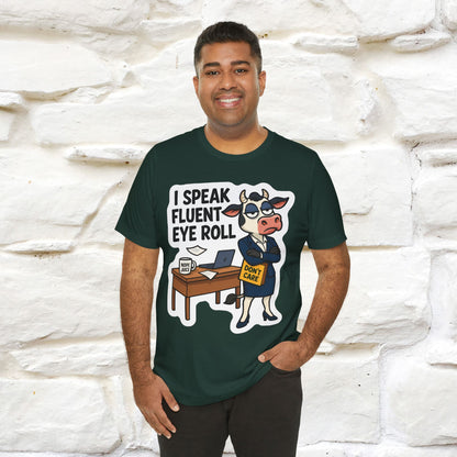 ''I Speak Fluent Eye Roll ''|  Sarcastic Cat T-Shirt | Nunu&Miao Studio