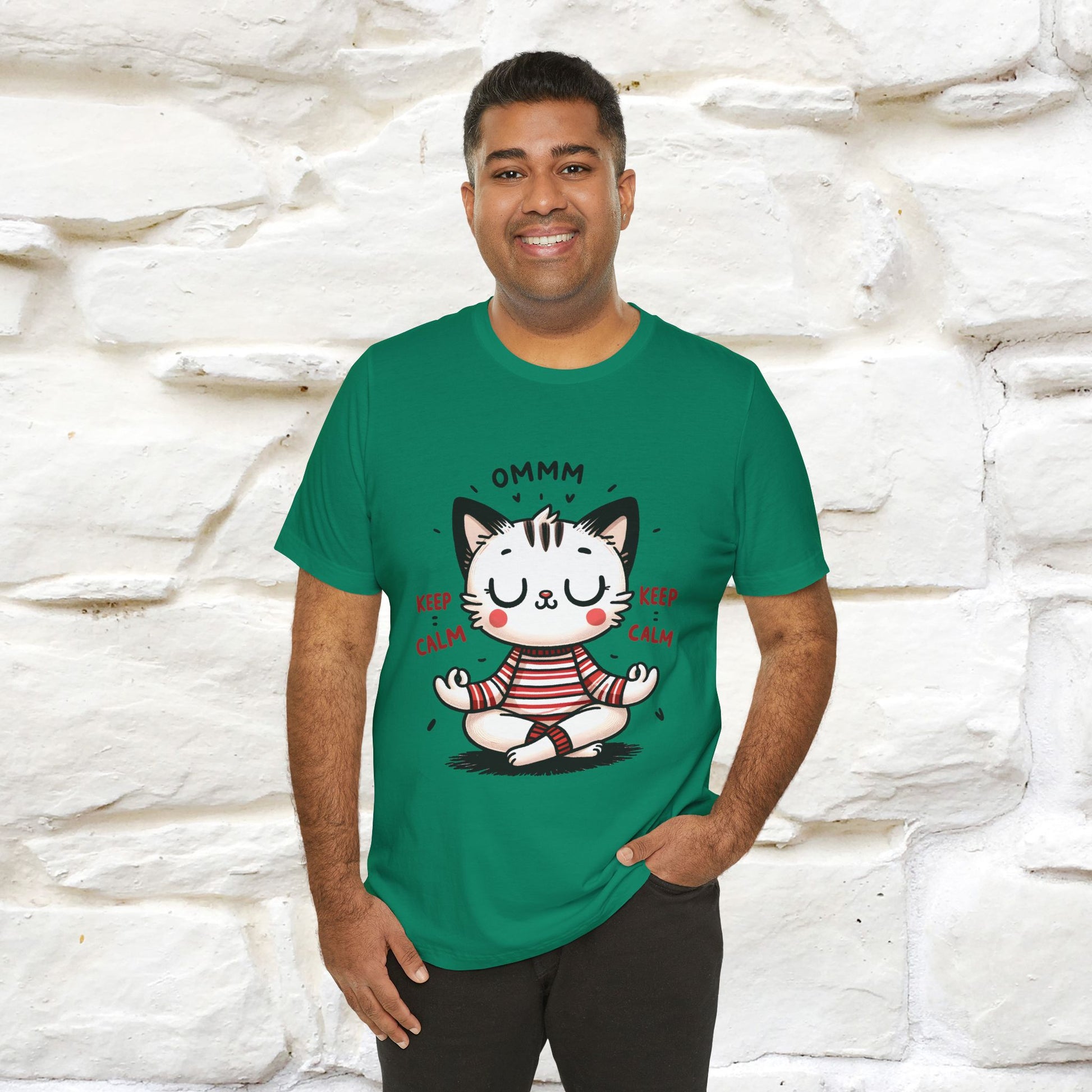 Ommm, Keep Calm | Relaxed Cat Shirt for Men & Women | 100% Cotton* - Nunu&Miao Studio