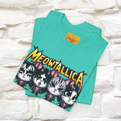 Meowtallica T-Shirt | Rock-Inspired Cat Tee| Nunu&Miao Studio - Nunu&Miao Studio