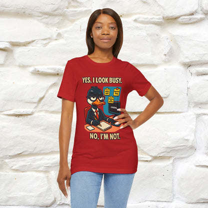 ''Yes, I Look Busy. No I'm Not.''|  Sarcastic Cat T-Shirt | Nunu&Miao Studio