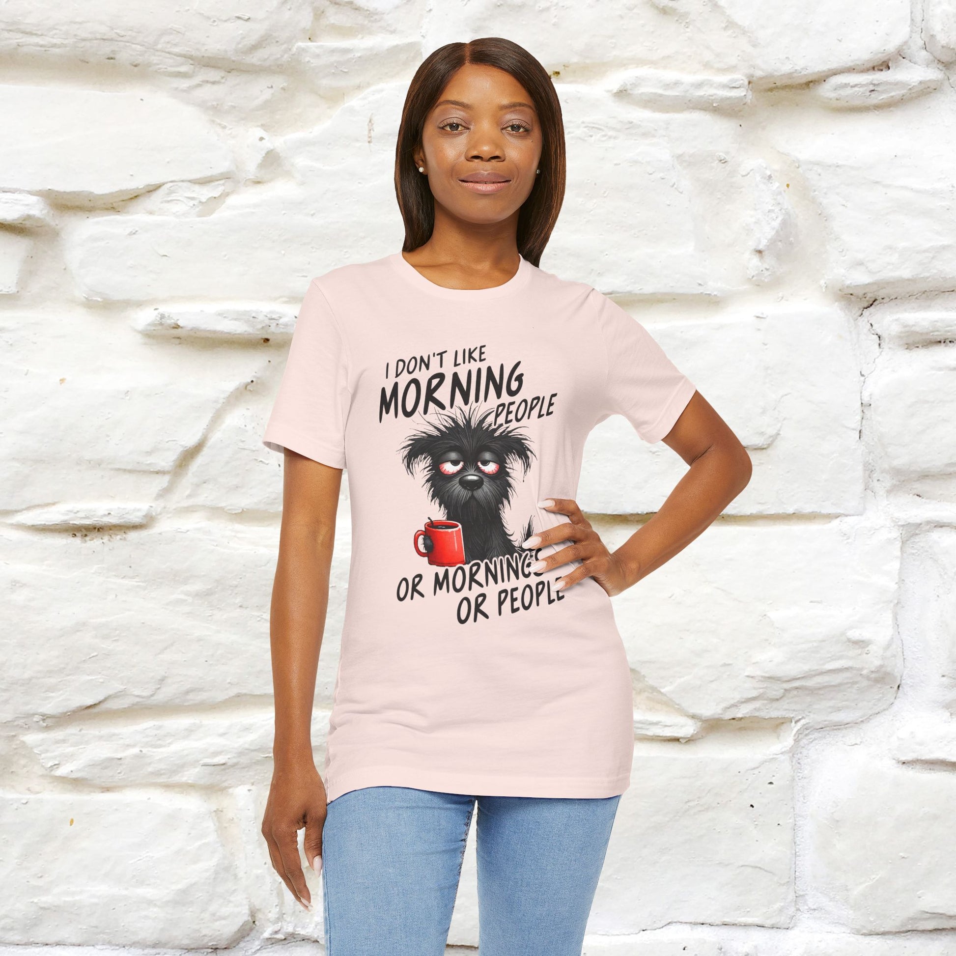 "I Don't Like Morning People..." Funny T-shirt |Nunu&Miao Studio - Nunu&Miao Studio