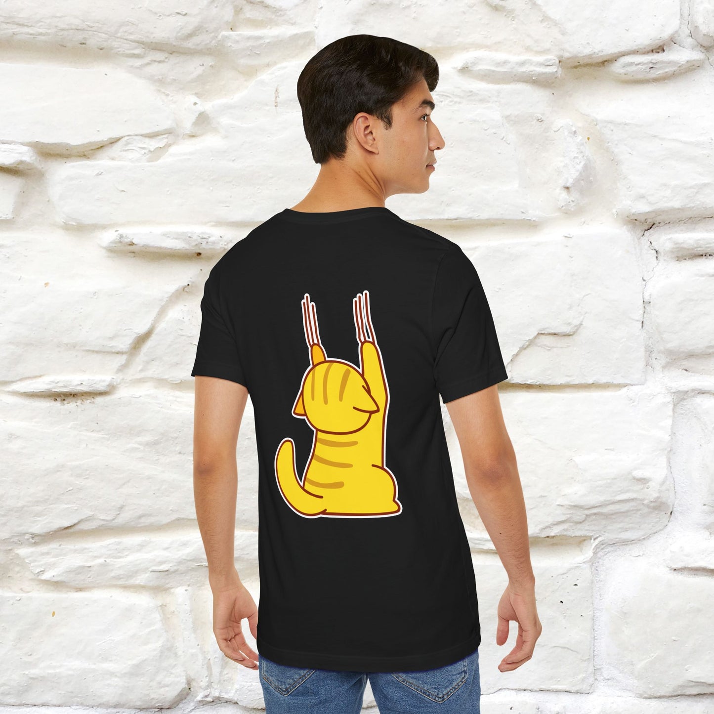 "It's Meawday" Cat T-shirt | Front & Back Design | Nunu&Miao Studio - Nunu&Miao Studio