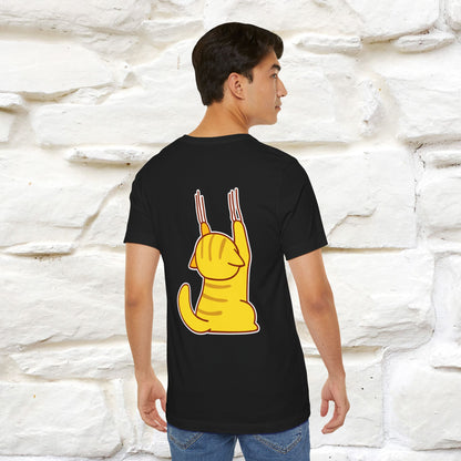 "It's Meawday" Cat T-shirt | Front & Back Design | Nunu&Miao Studio - Nunu&Miao Studio