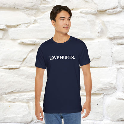 “Love Hurts"  Funny Cat T-Shirt | Front & Back Design | Nunu&Miao Studio