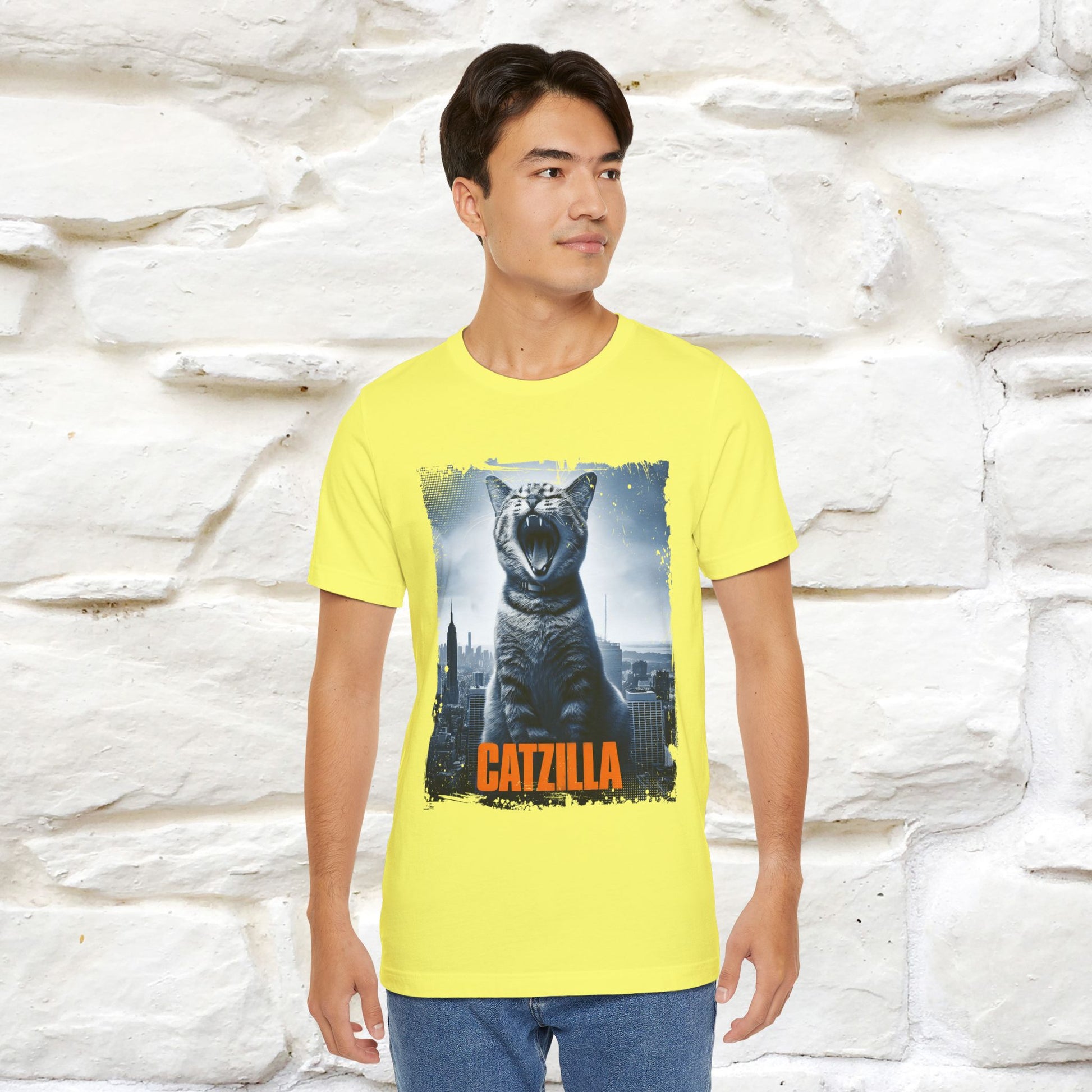 Catzilla T-Shirt | Fun Monster Cat Tee for Men & Women | 100% Cotton - Nunu&Miao Studio