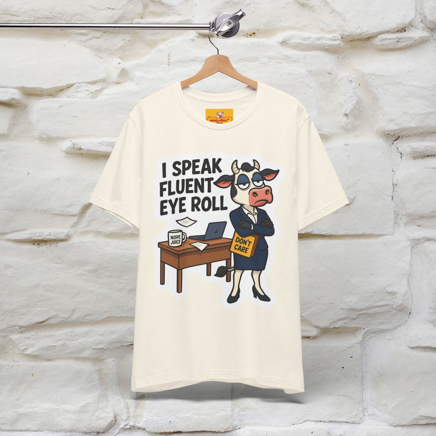 ''I Speak Fluent Eye Roll ''|  Sarcastic Cat T-Shirt | Nunu&Miao Studio