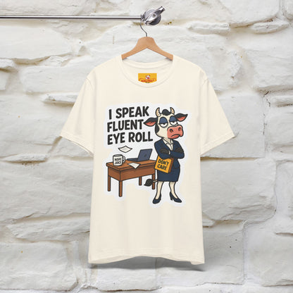 ''I Speak Fluent Eye Roll ''|  Sarcastic Cat T-Shirt | Nunu&Miao Studio