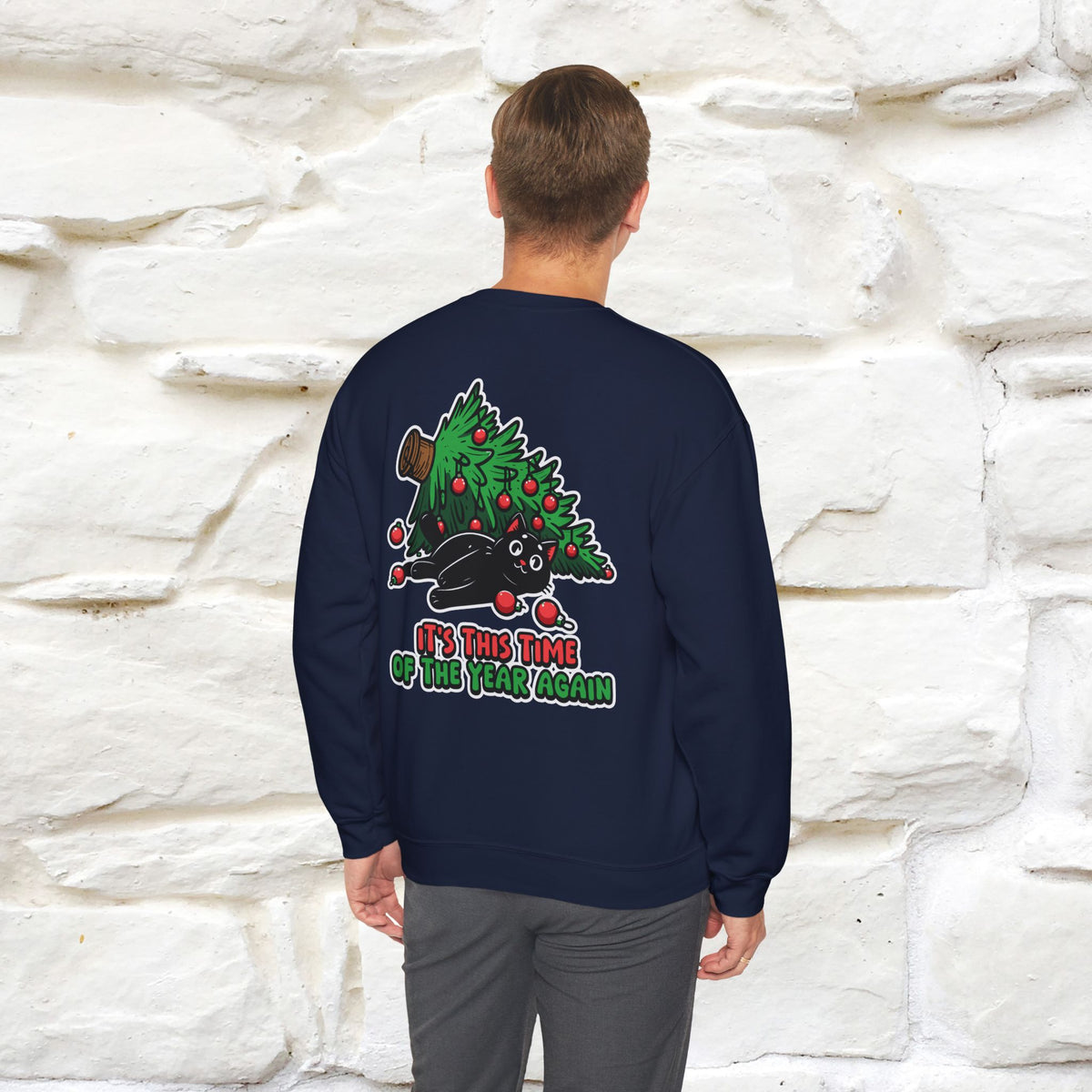 ''It's This Time...Christmas '' |Cat Sweatshirt | Nunu&Miao Studio