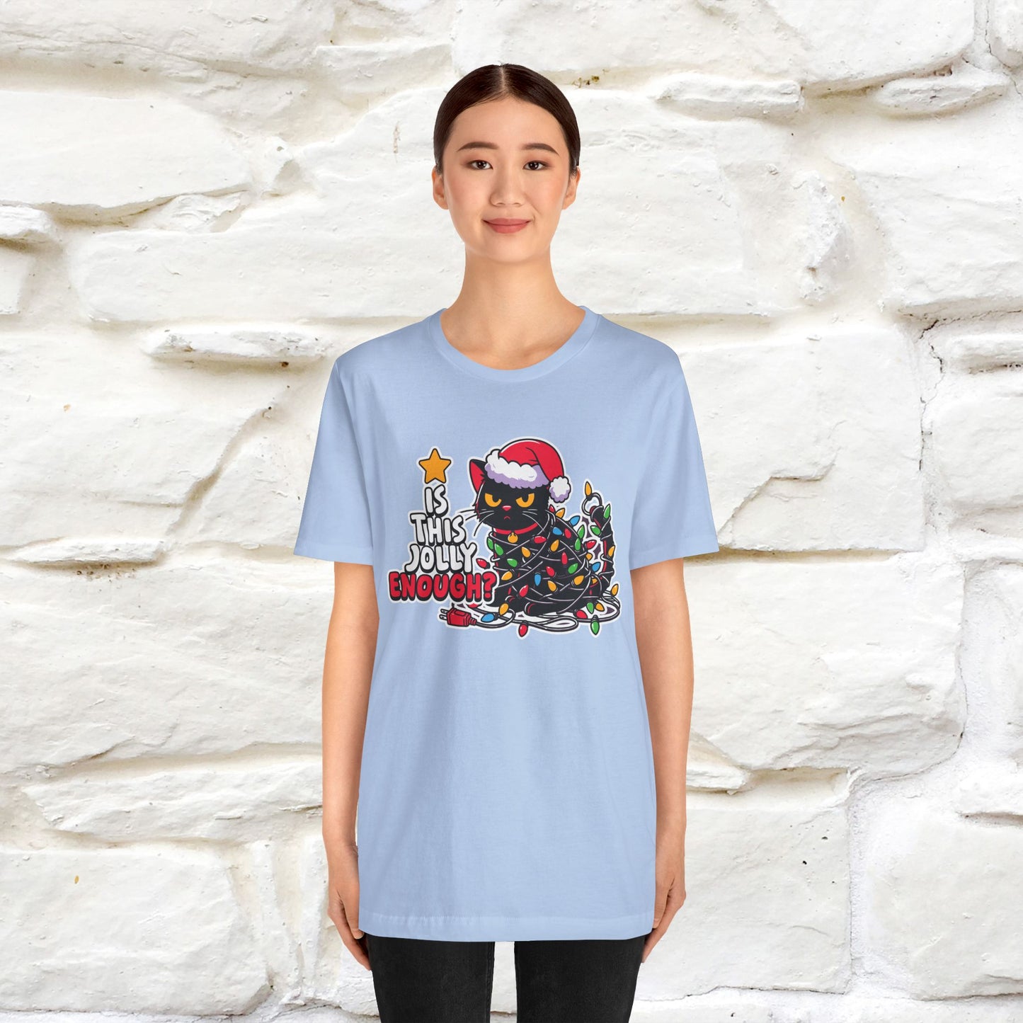 “Is This Jolly Enough?” | Cat T-Shirt | Nunu&Miao Studio