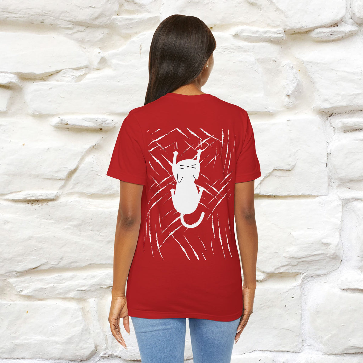 “Love Hurts"  Funny Cat T-Shirt | Front & Back Design | Nunu&Miao Studio