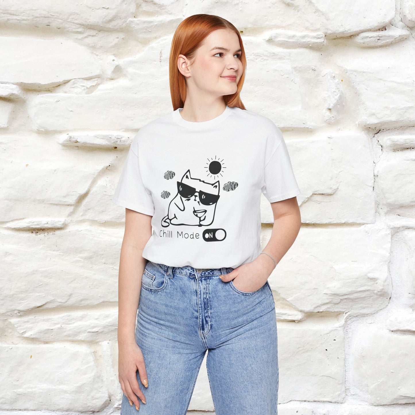 ''Chill Mode on'' Cat T-Shirt | Nunu&Miao Studio