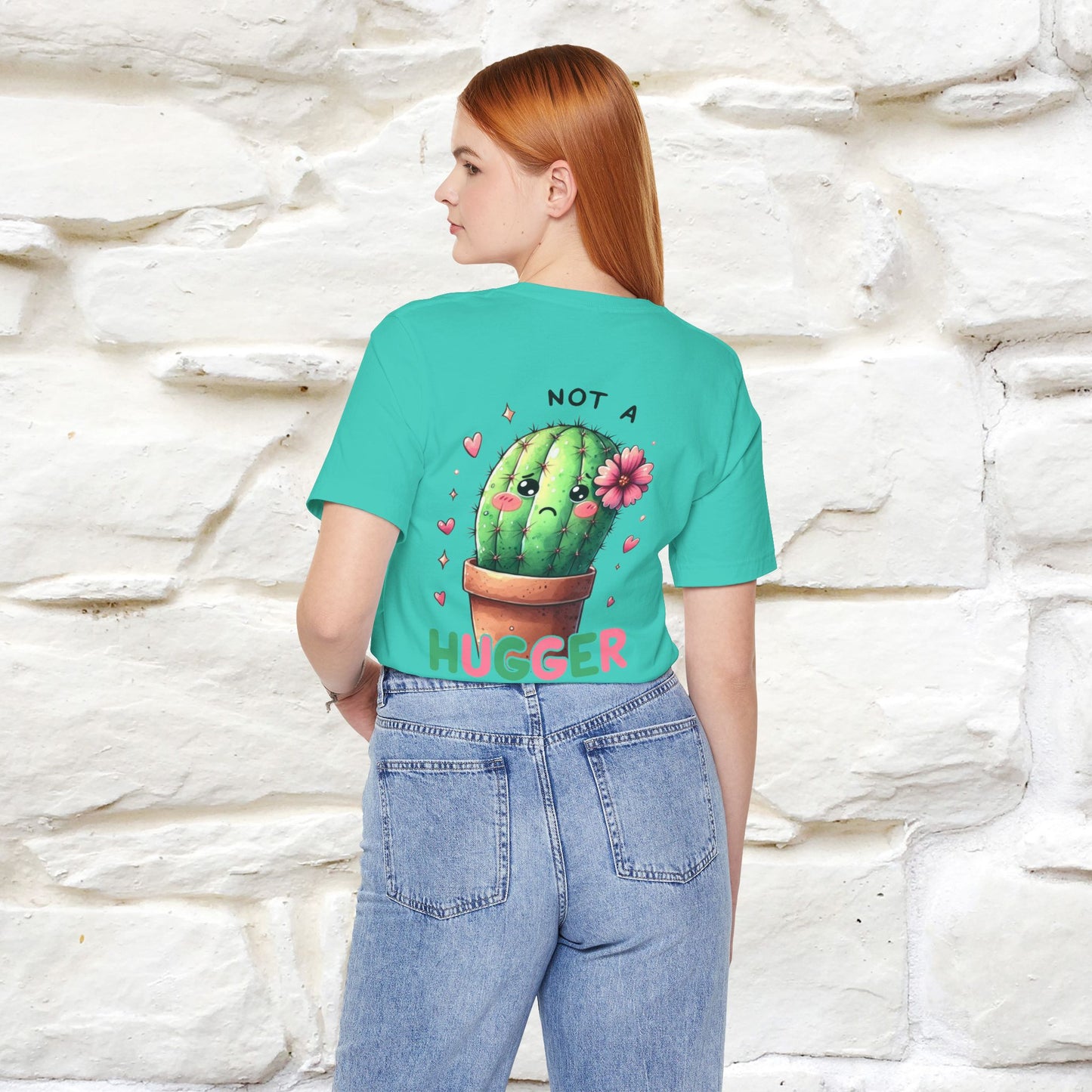 "Not A Hugger" |Funny T-Shirt | Front & Back Design|Nunu&Miao Studio - Nunu&Miao Studio