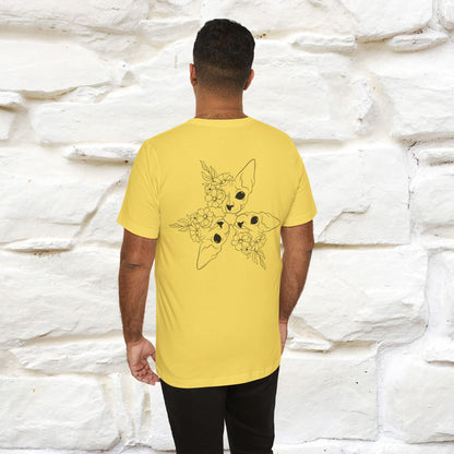"Trinity'' Cat T-Shirt Front and Back Design | Nunu&Miao Studio - Nunu&Miao Studio