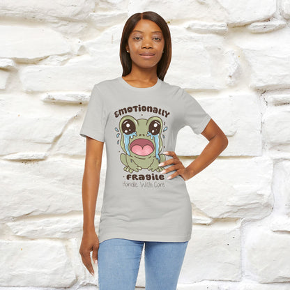 "Emotionally Fragile Handle With Care " Funny T-shirt |Nunu&Miao Studio - Nunu&Miao Studio
