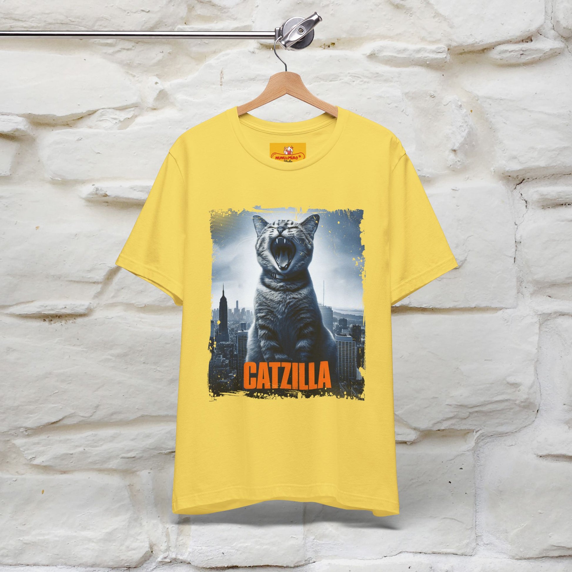 Catzilla T-Shirt | Fun Monster Cat Tee for Men & Women | 100% Cotton - Nunu&Miao Studio
