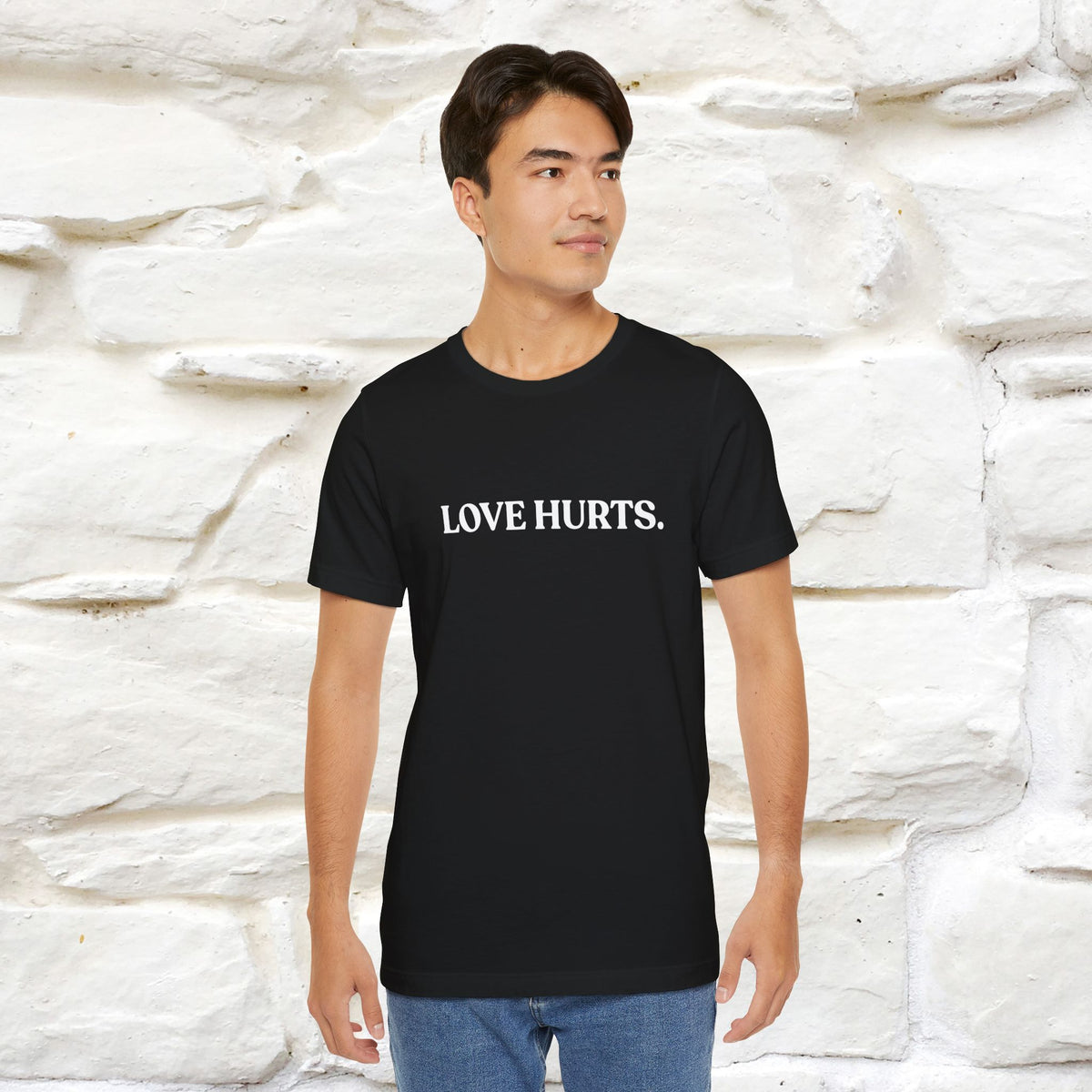 “Love Hurts"  Funny Cat T-Shirt | Front & Back Design | Nunu&Miao Studio