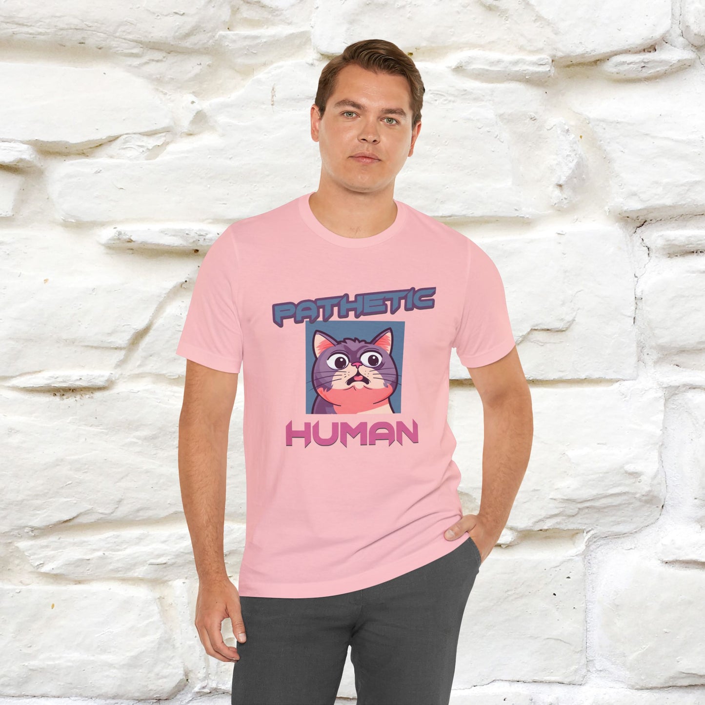 ''Pathetic Human'' | Funny Cat T-Shirt | Nunu&Miao Studio - Nunu&Miao Studio