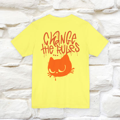 ''Change The Rules'' - Cat T-shirt -Nunu&Miao Studio - Nunu&Miao Studio