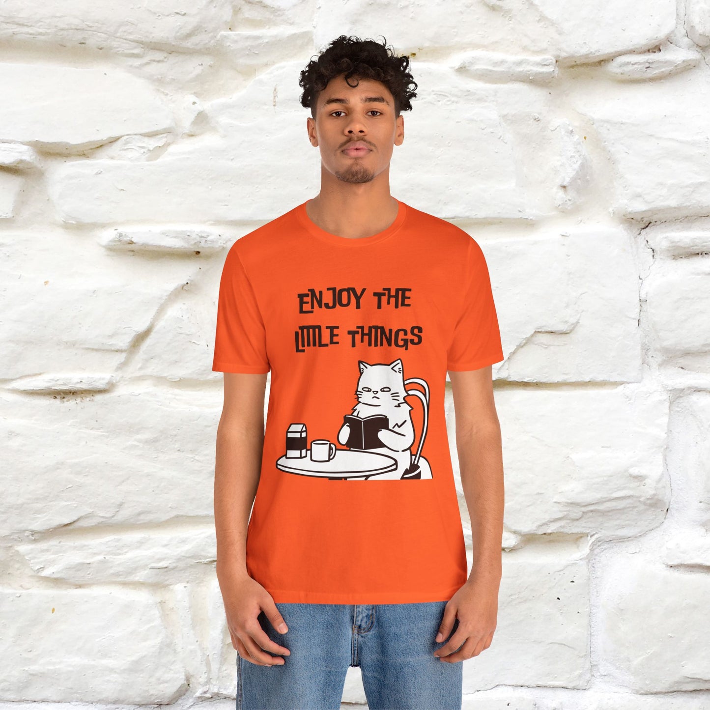 "Enjoy The Little Things." Cat T-Shirt | Nunu&Miao Studio