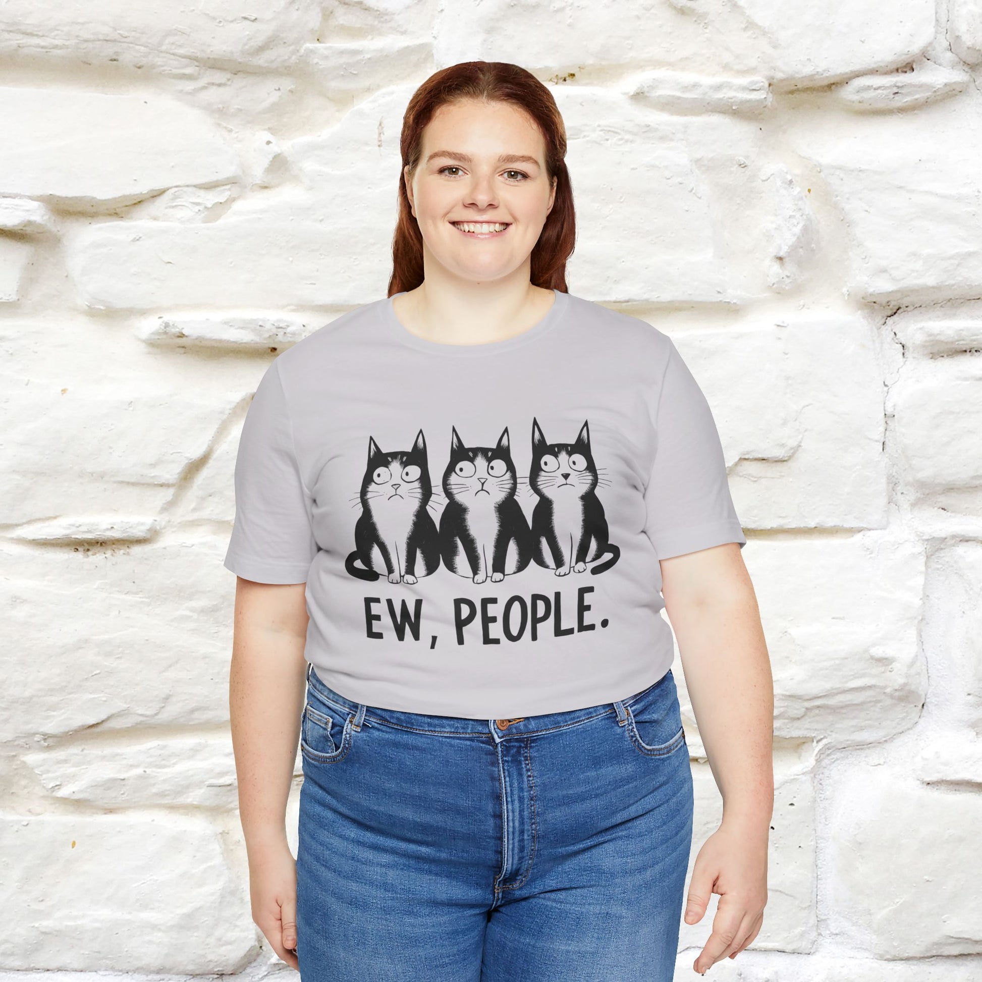 Ew, People | Funny Cat T-Shirt | Nunu&Miao Studio - Nunu&Miao Studio