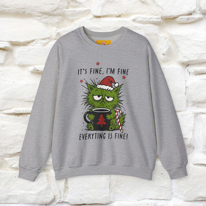 ''It's Fine, Iam Fine...'' |Christmas Sweatshirt | Nunu&Miao Studio