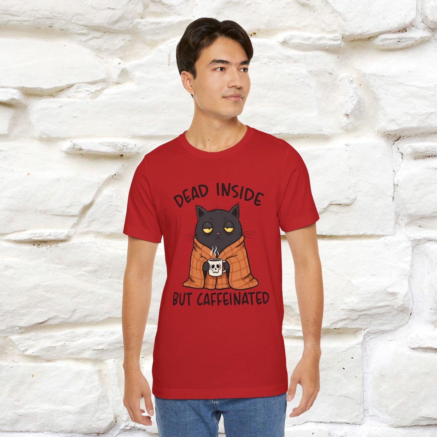 "Dead Inside But Caffeinated" |Funny T-Shirt | Nunu&Miao Studio - Nunu&Miao Studio