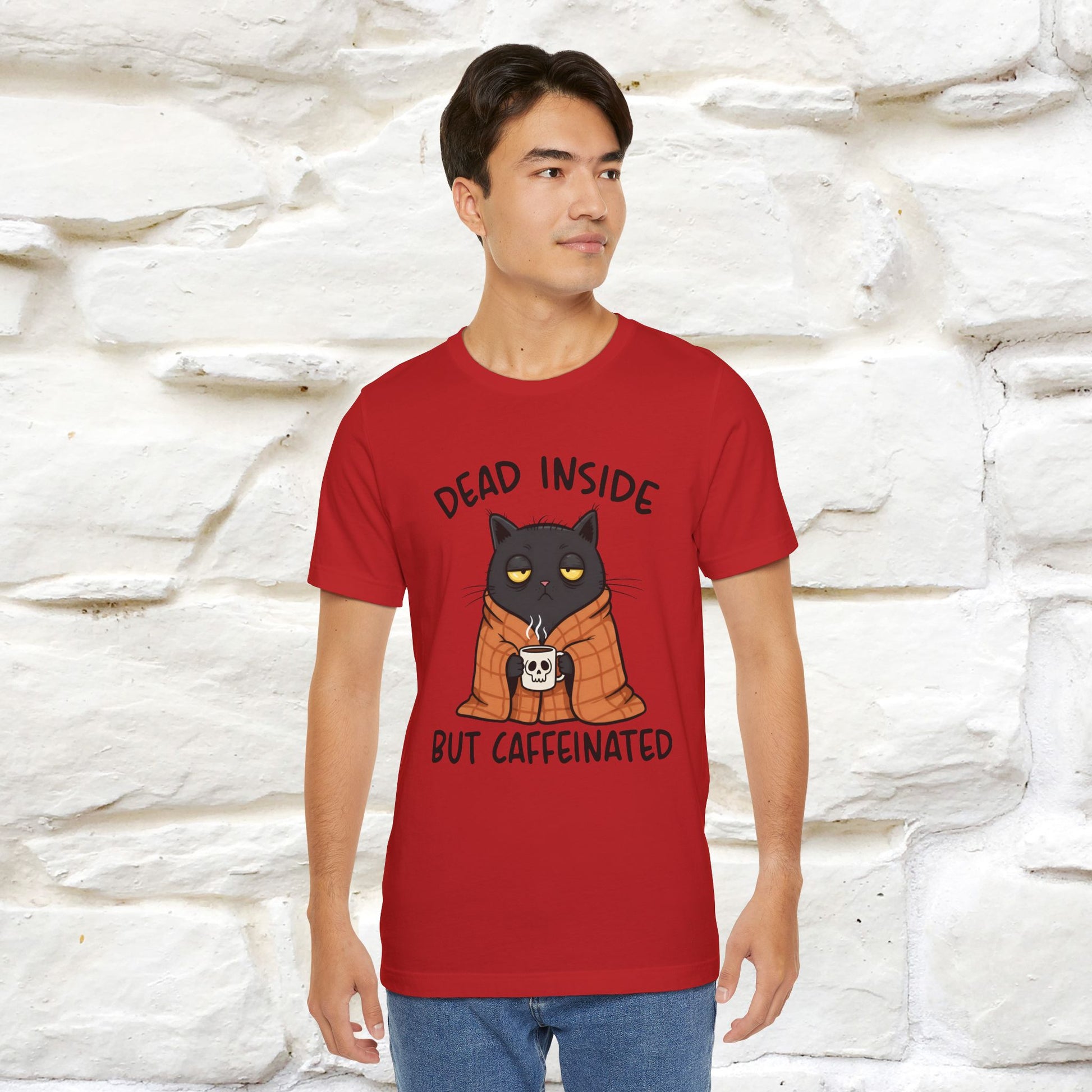 "Dead Inside But Caffeinated" |Funny T-Shirt | Nunu&Miao Studio - Nunu&Miao Studio
