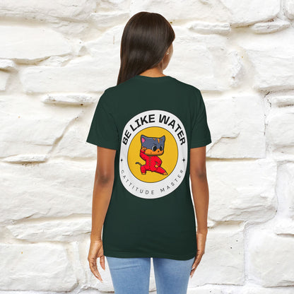 "Be Like Water: Cattitude Master | Cat T-Shirt |Nunu&Miao Studio - Nunu&Miao Studio