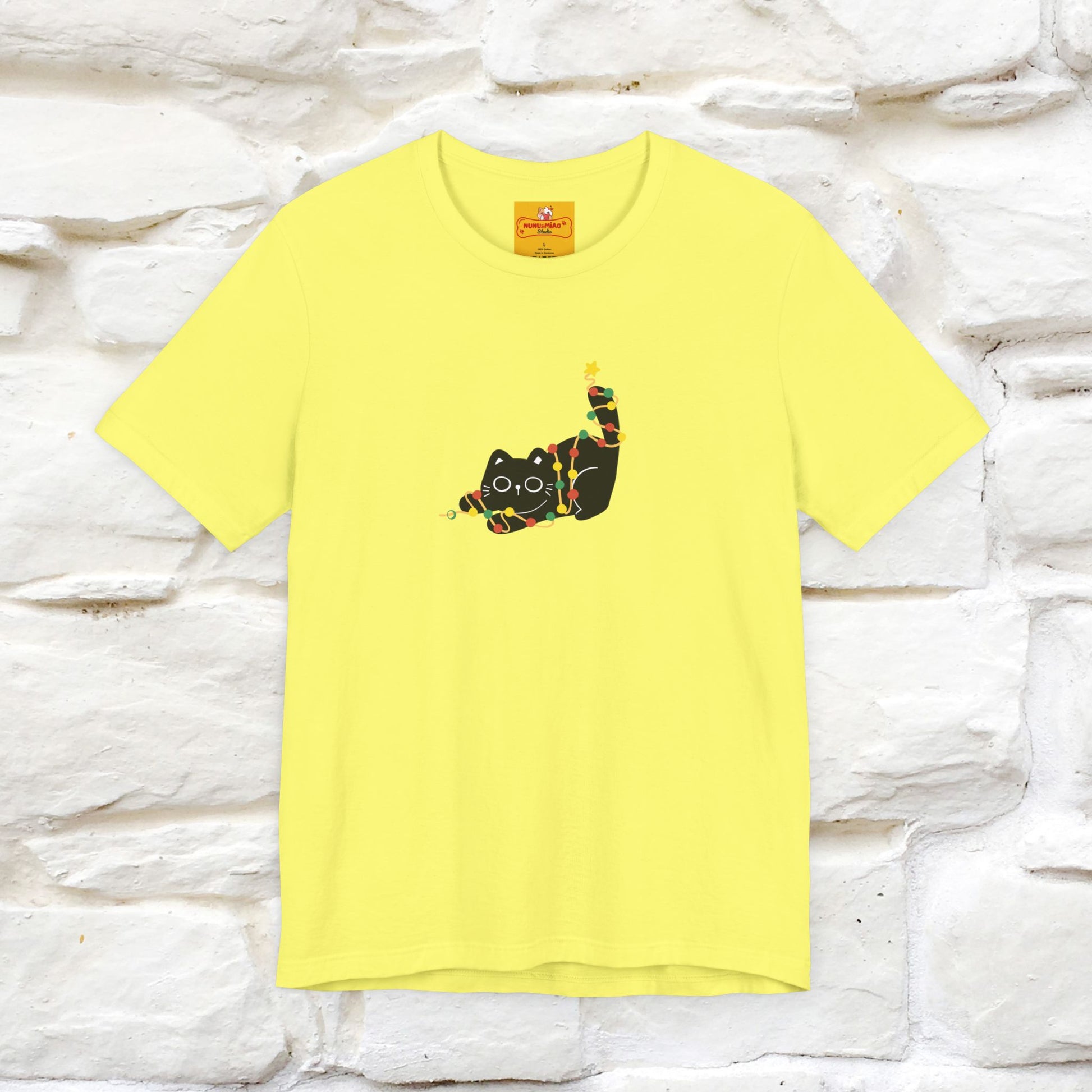''Be The Light" Cat T-Shirt| Front & Back Design | Nunu&Miao Studio - Nunu&Miao Studio