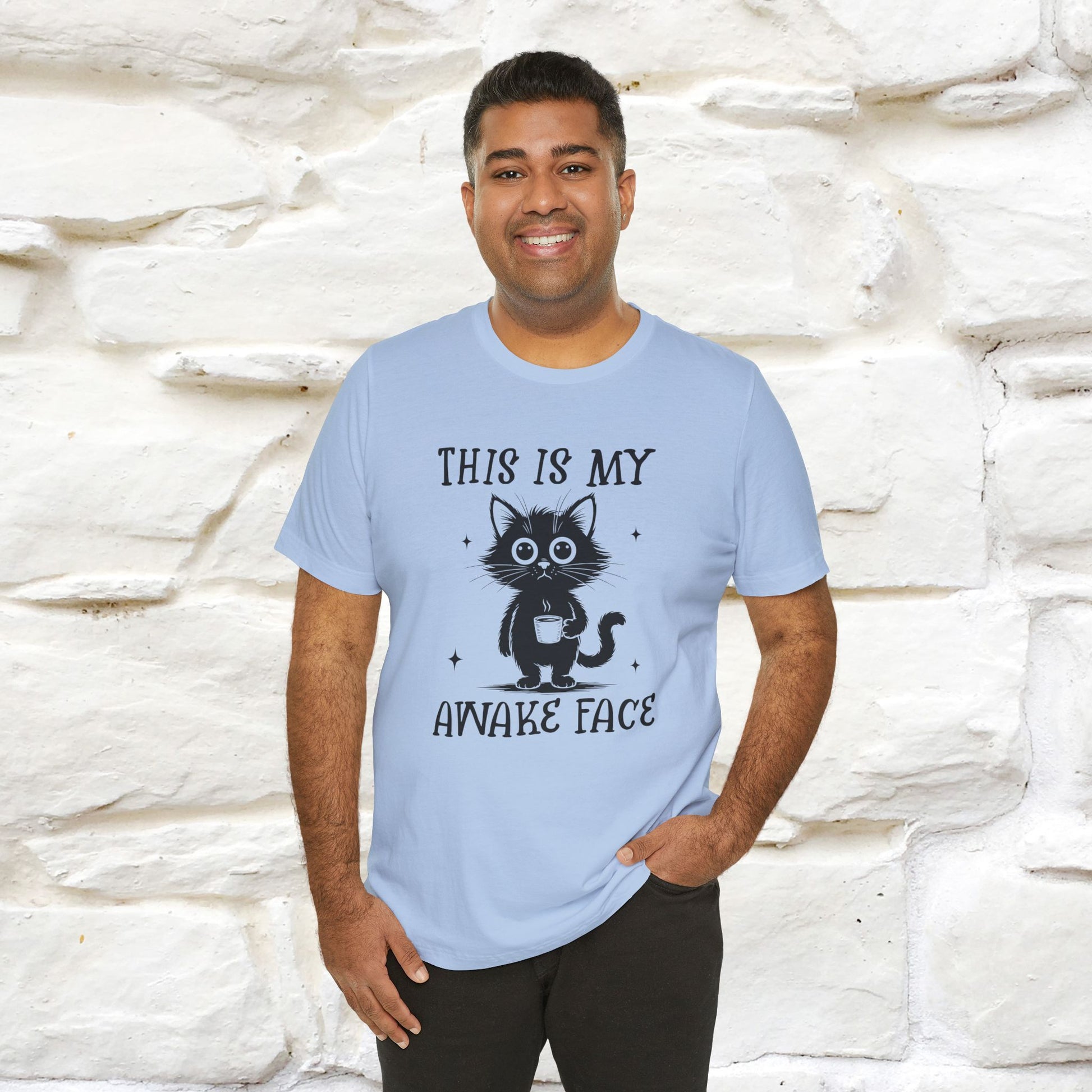 "This is My Awake Face" Cat T-Shirt | Funny Design | Nunu&Miao Studio - Nunu&Miao Studio