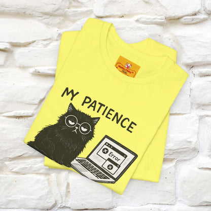 "My Patience Has Left The Chat" |Cat T-Shirt | Nunu&Miao Studio - Nunu&Miao Studio