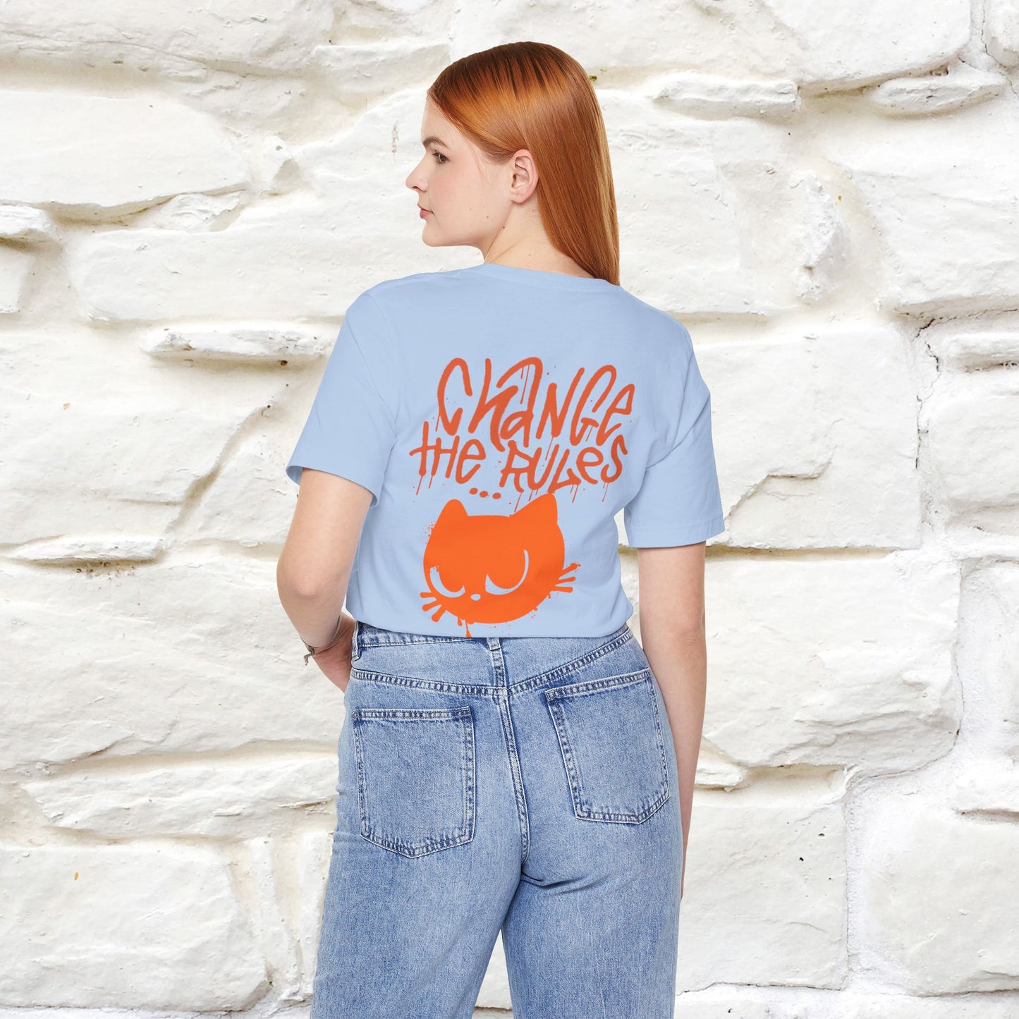 ''Change The Rules'' - Cat T-shirt -Nunu&Miao Studio - Nunu&Miao Studio