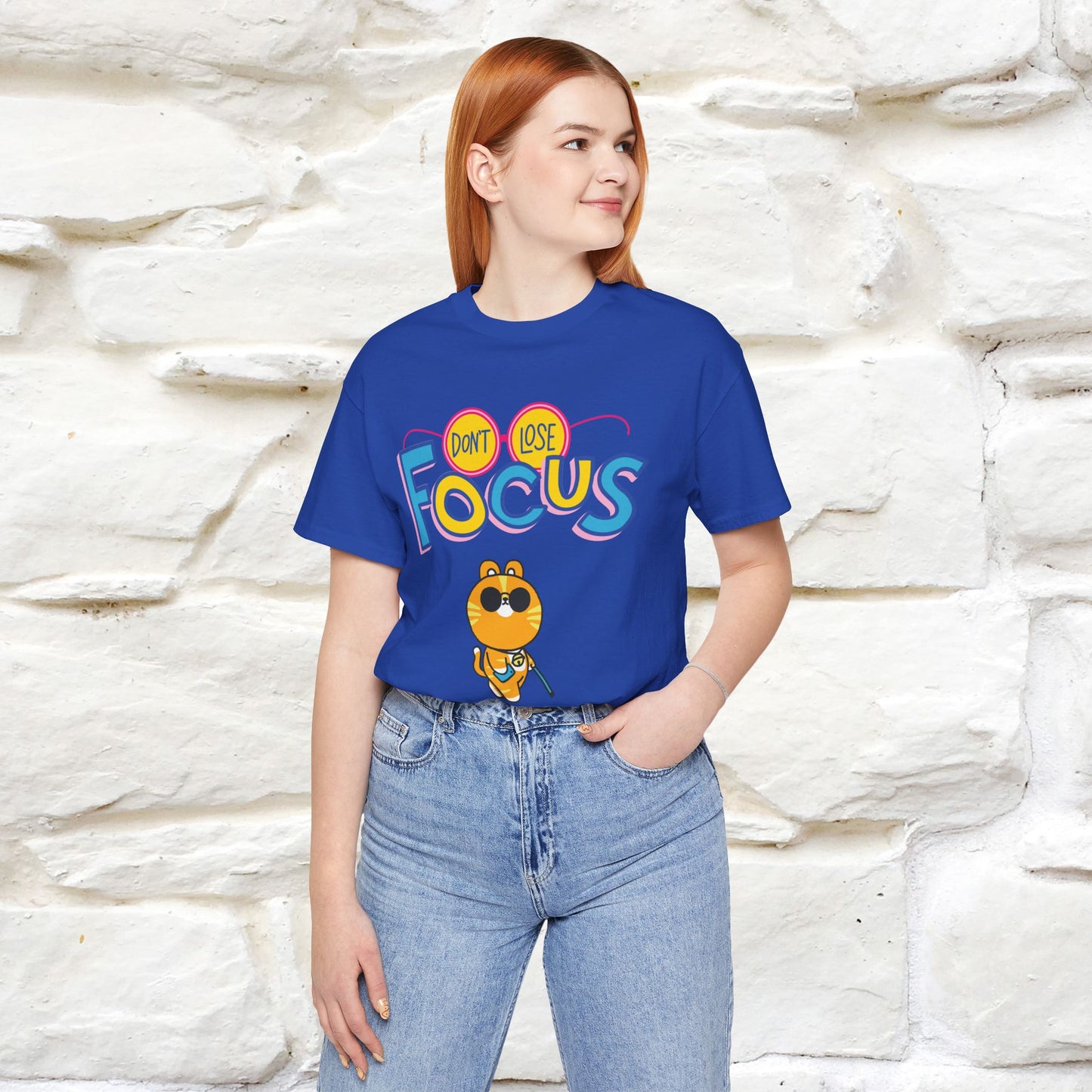 ''Don’t Lose Focus'' Cat T-Shirt | Nunu&Miao Studio - Nunu&Miao Studio