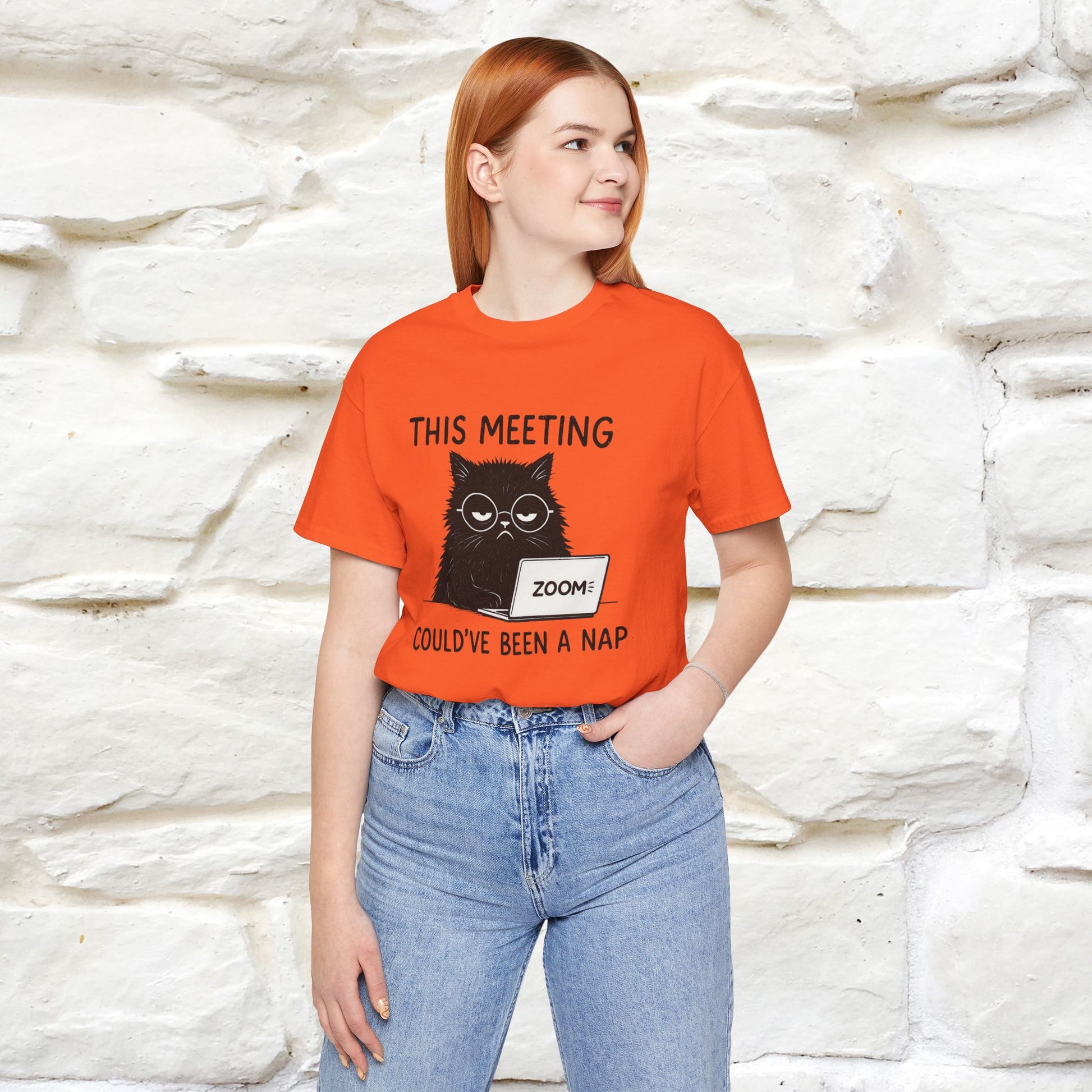 "This Meeting Could've Been a Nap" | Sarcastic Cat T-Shirt | Nunu&Miao Studio - Nunu&Miao Studio