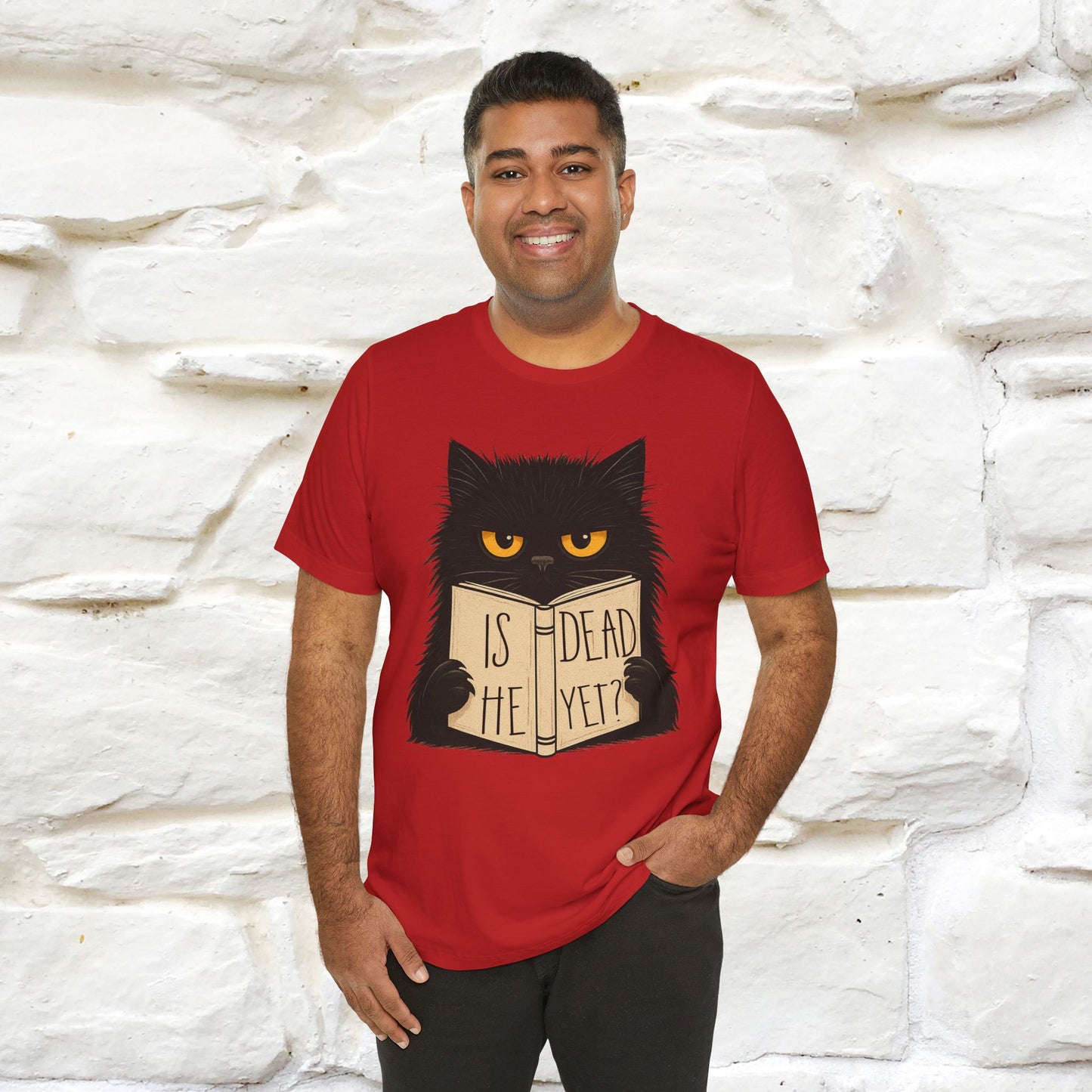 "Is He Dead Yet" |Cat T-Shirt | Nunu&Miao Studio - Nunu&Miao Studio