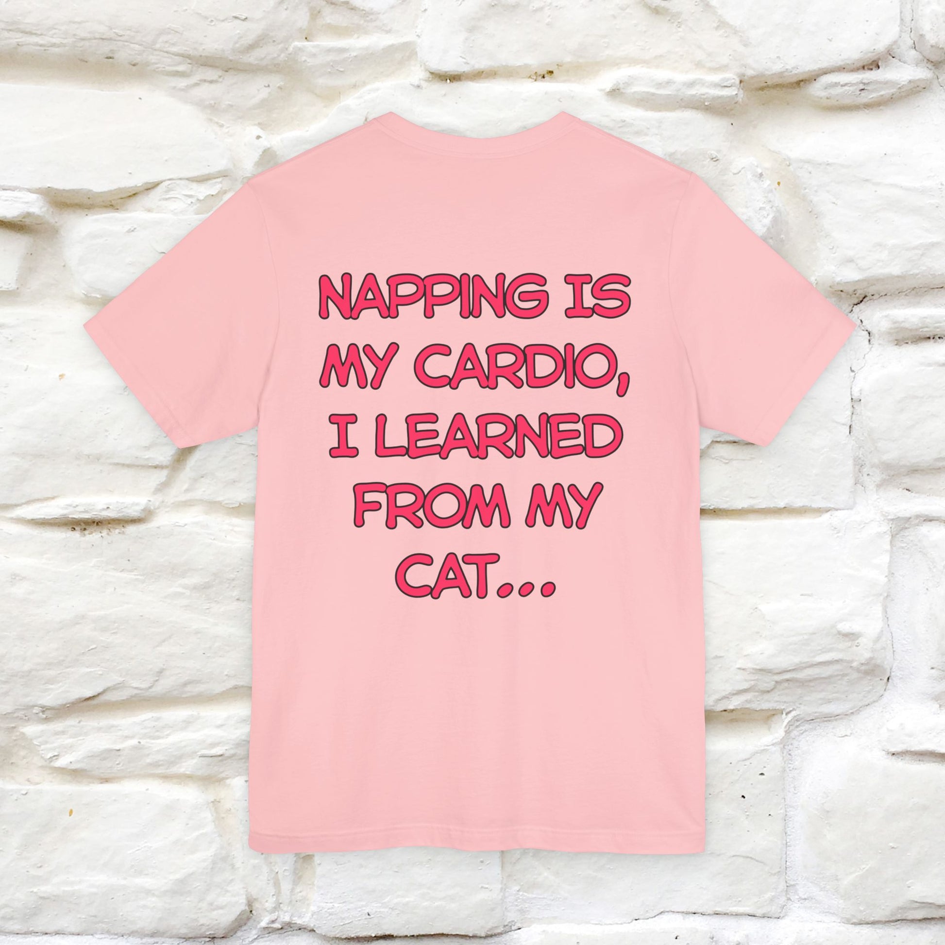 "Napping Is My Cardio, I Learned From My Cat…" Funny Cat T-shirt | Nunu&Miao Studio - Nunu&Miao Studio