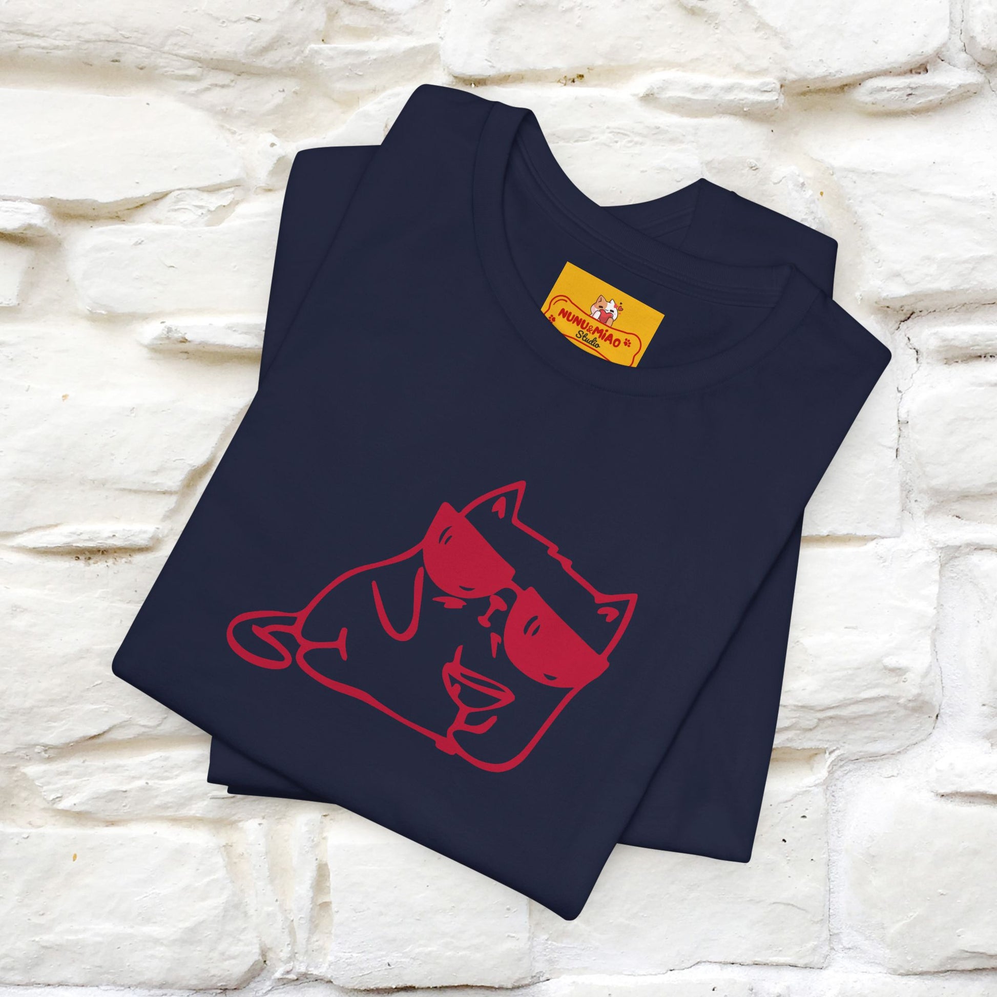 "I’m Happy, Which Often Looks Like Crazy" Cat T-Shirt| Front & Back Design | Nunu&Miao Studio - Nunu&Miao Studio