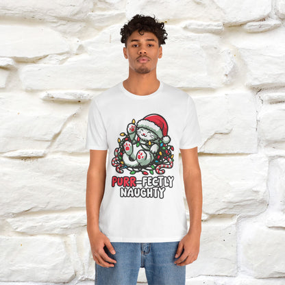 “Purr-Fectly Naughty” | Cat T-Shirt | Nunu&Miao Studio